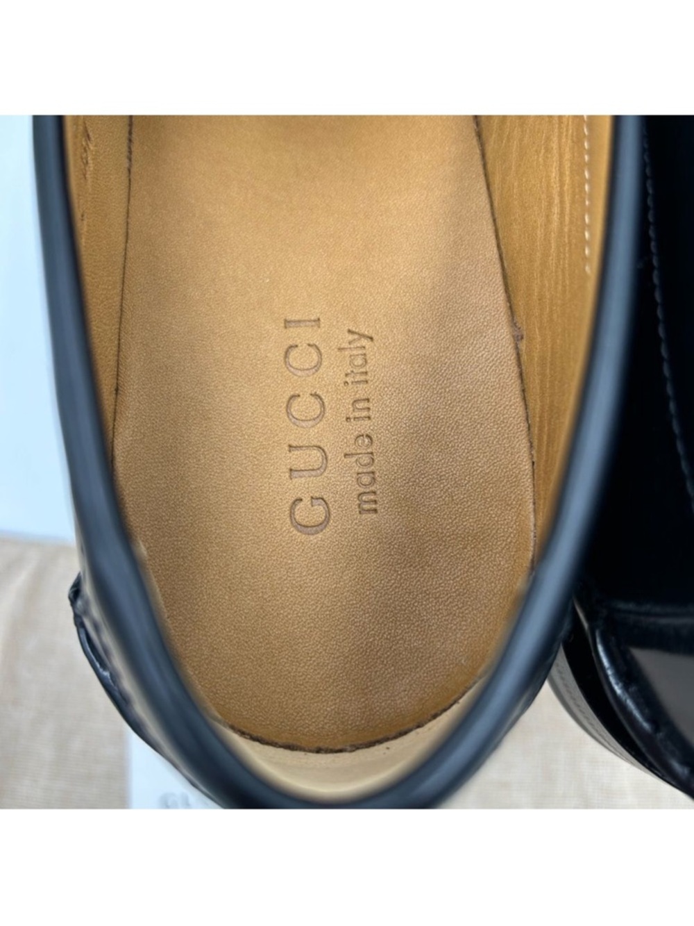 Men’s Gucci GG supreme tassel loafer size 12 made in Italy - Picture 7 of 9